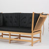 By Fogstrup - Læder hyndesæt Børge Mogensen tremmesofa- sort.