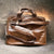 Computertaske i læder | brun