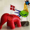 By Fogstrup  -  Læder elefant - medium - rød