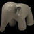 Læder elefant medium | grå