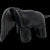 Læder elefant medium | sort