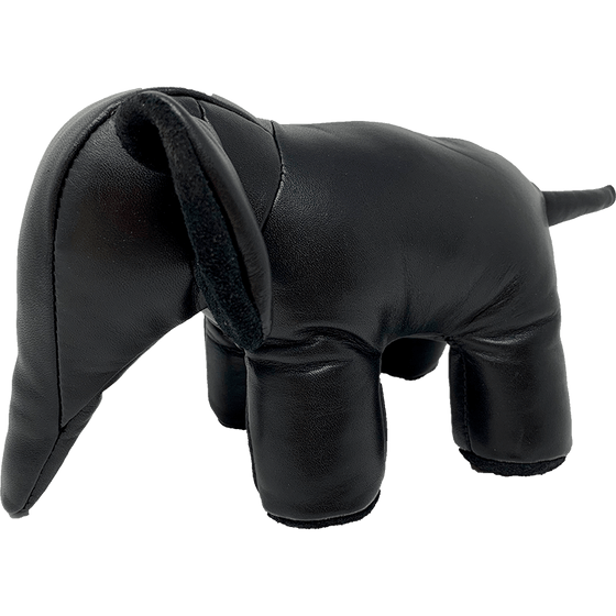 By Fogstrup  -  Læder elefant - stor - sort