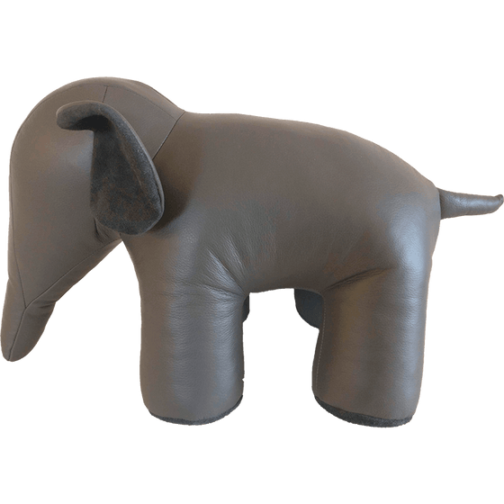 By Fogstrup  -  Læder elefant - lille - grå