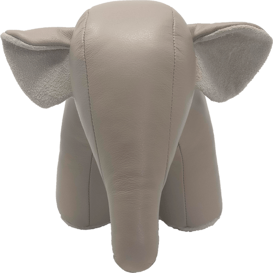 By Fogstrup  -  Læder elefant - ekstra stor - grå.