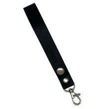  By Fogstrup  -  Læder keyhanger 15cm - sort